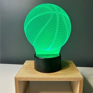 Basketball LED 3D Illusion Lamp - Color Changing n/ Remote